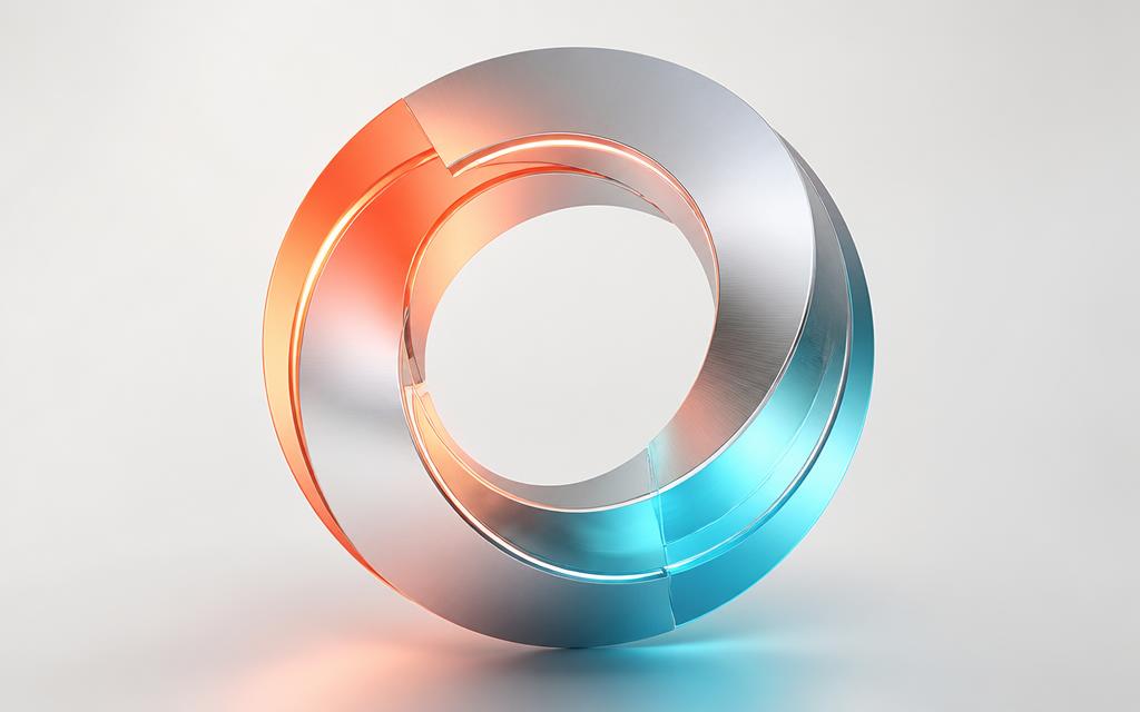 3D-illustration av en cirkulär uppdateringspil som symbol för win-back